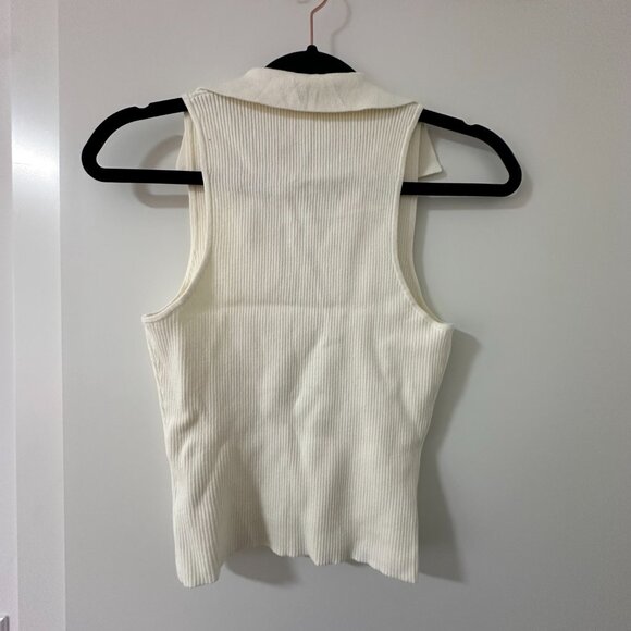 Reformation Tabitha Collared Sleeveless Sweater - Picture 3 of 3